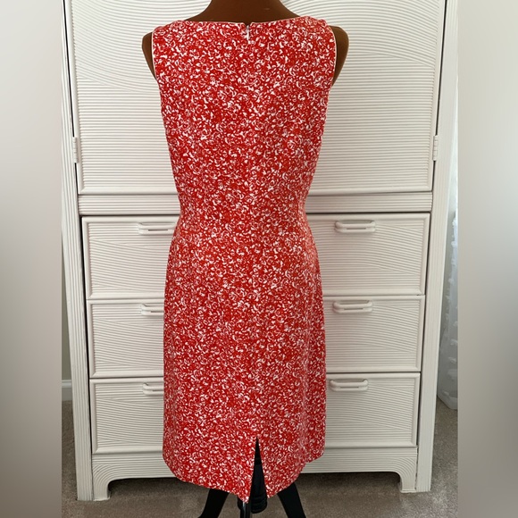 Tahara, orange/white sleeveless dress size 10 - Picture 3 of 6